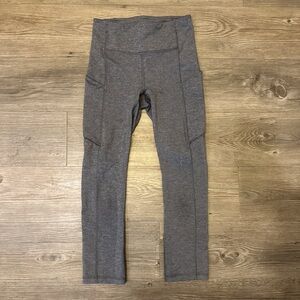 Grey Lululemon Cropped Leggings